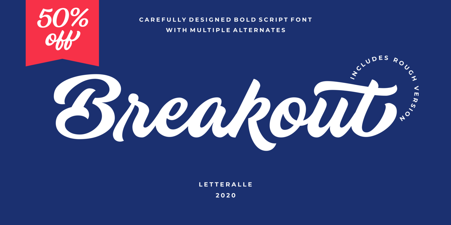Пример шрифта Breakout #11
